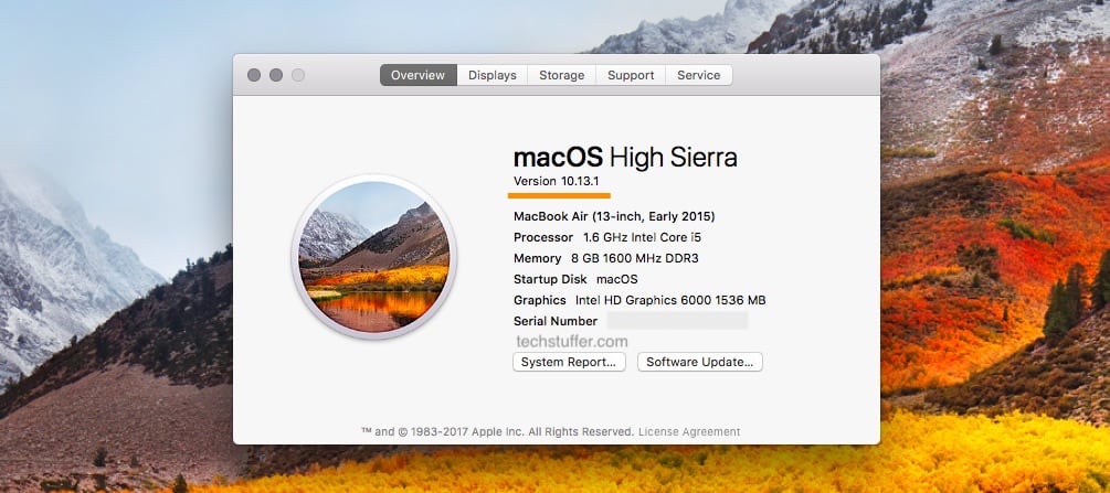 MacOS Version